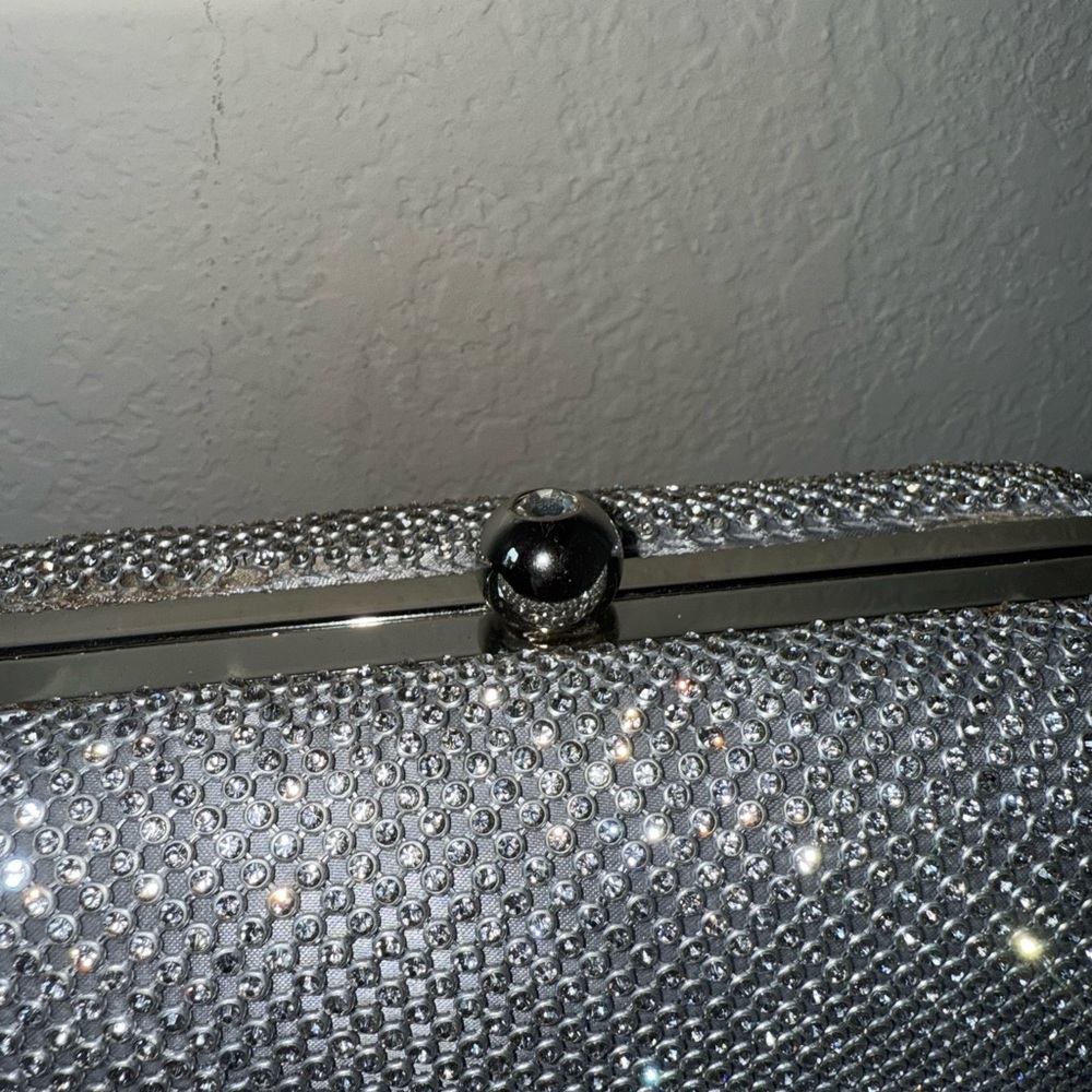 Elegant Silver Clutch Bag